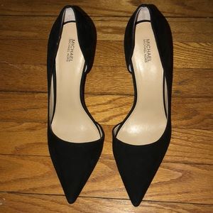 Michael by Michael Koran’s black velvet heels